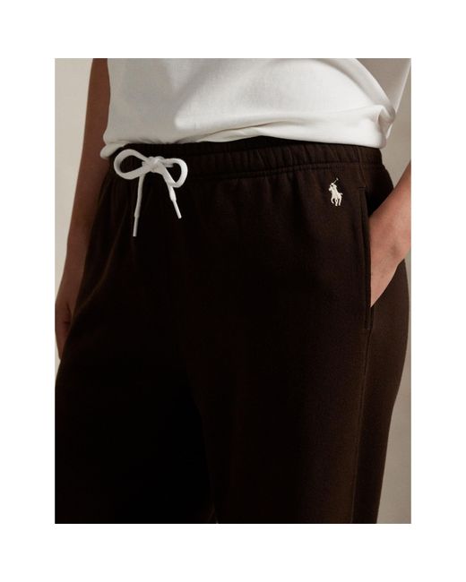 Polo Ralph Lauren Brown Wide Open Hem Fleece Joggers