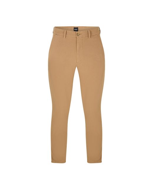 Boss Natural Kaiton Straight Leg Trousers for men
