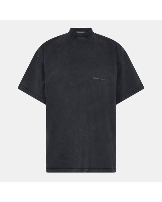 Balenciaga Black Oversized T-Shirt for men