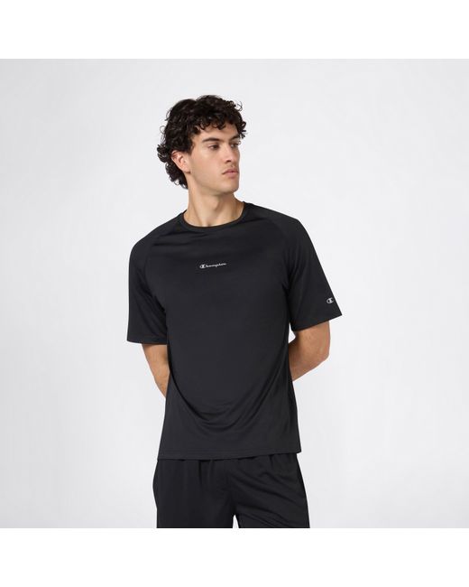 Champion Black Short Sleeve Performance Gym Top for men