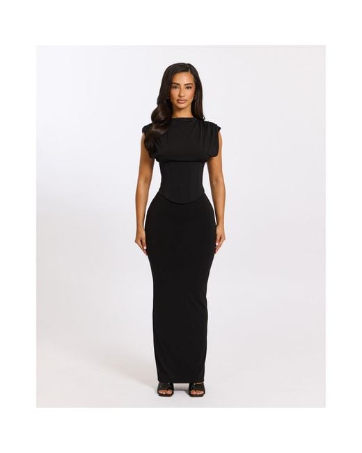 Mars the Label Black Sandra Maxi Long Dress