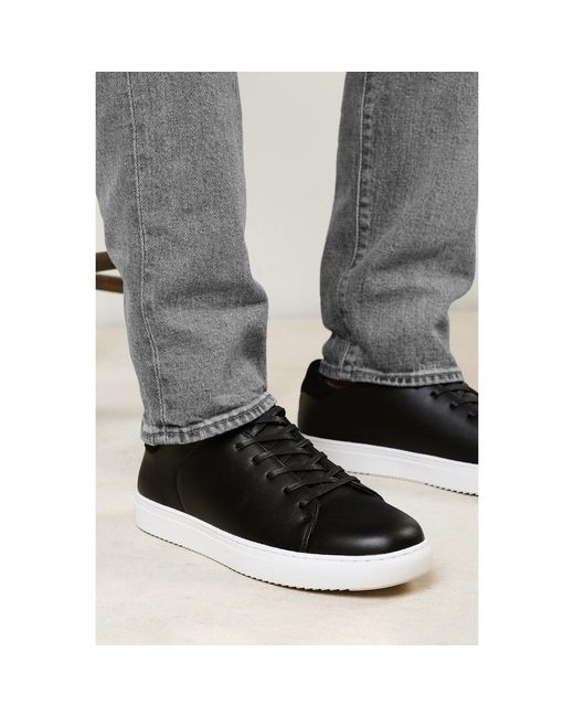 Where's That From Black Derek Low Cut Lace Up Trainers for men