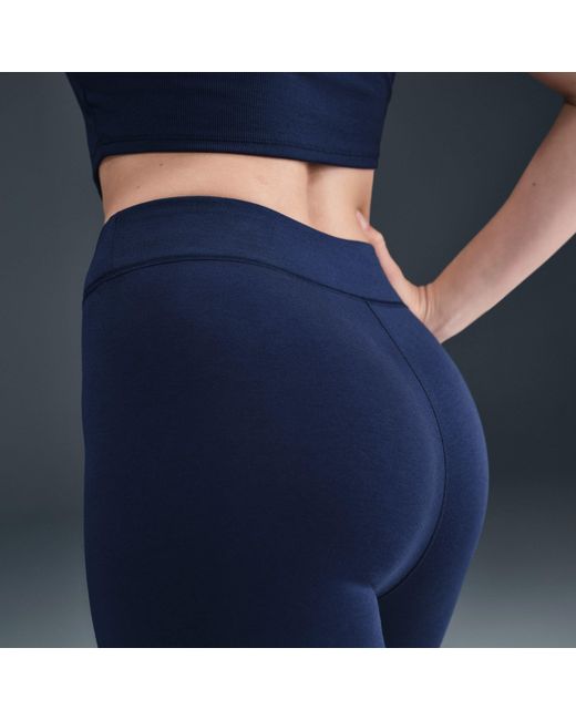 Nike Blue Sportswear Classic High-Waisted 7/8 Leggings