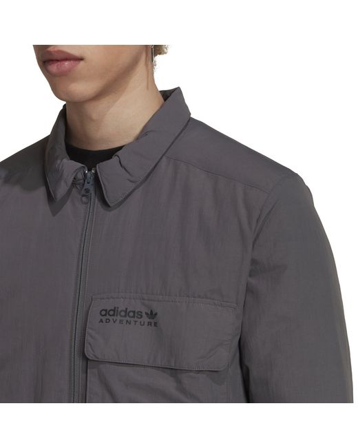 Adidas Originals Gray Advanced Winter Technical Overshirt for men