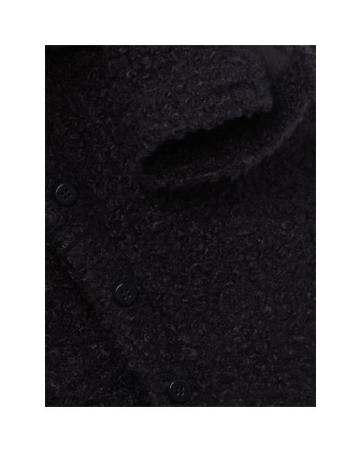 Phase Eight Black Blake Boxy Borg Teddy Texture Jacket