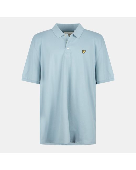 Lyle & Scott Blue Short Sleeve Polo Shirt for men
