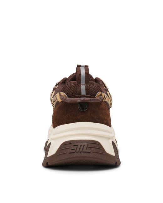 Steve Madden Brown Animates Chunky Trainers