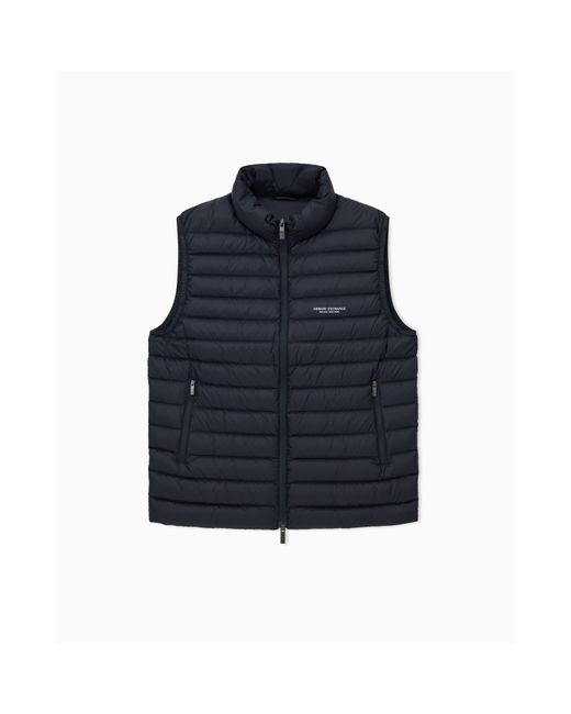 ARMANI EXCHANGE Blue Down Waistcoat for men