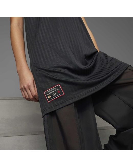 Adidas Black Mufc Icon T-Shirt Dress
