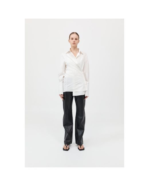 St. Agni White Wrap Shirt