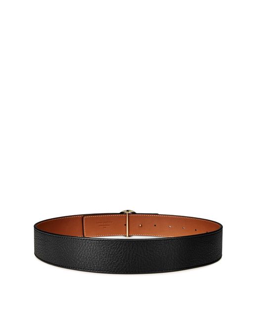 Tory Burch Black Miller Reversible Belt