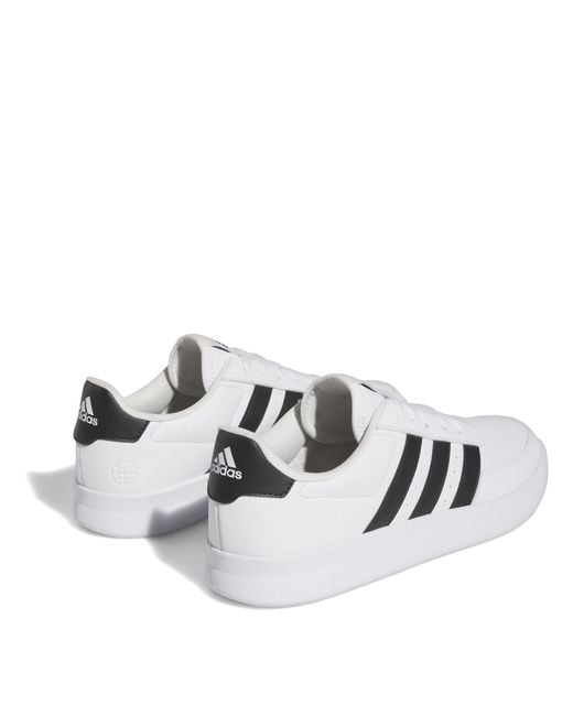 Adidas White Breaknet 2.0 Shoes for men