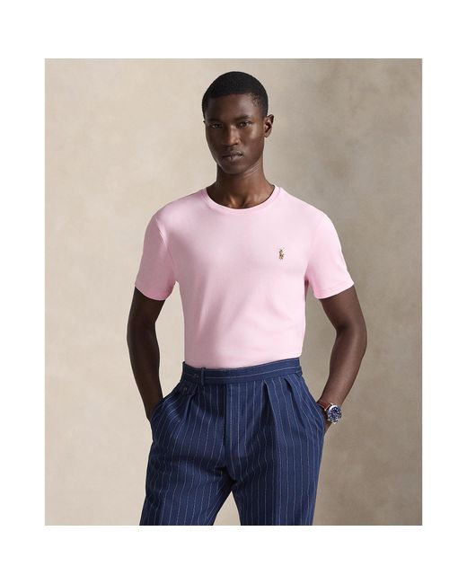 Polo Ralph Lauren Pink Regular Fit Pima T-Shirt for men