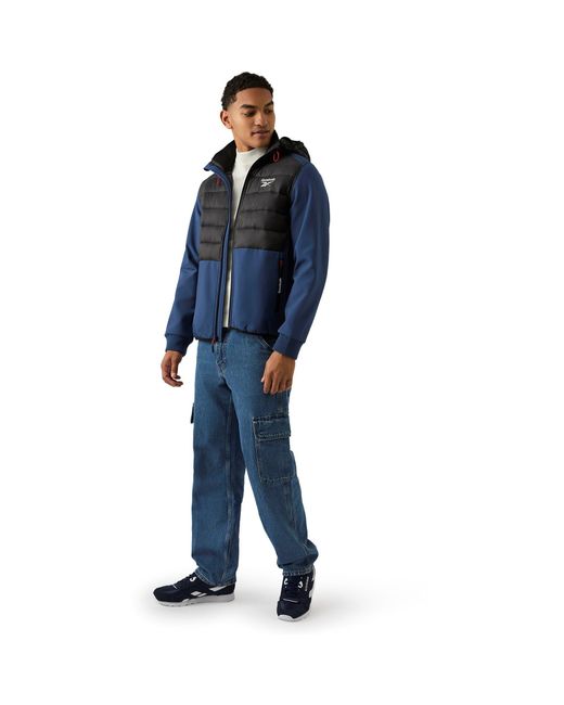 Reebok Blue Water-Resistant Rain Anorak for men