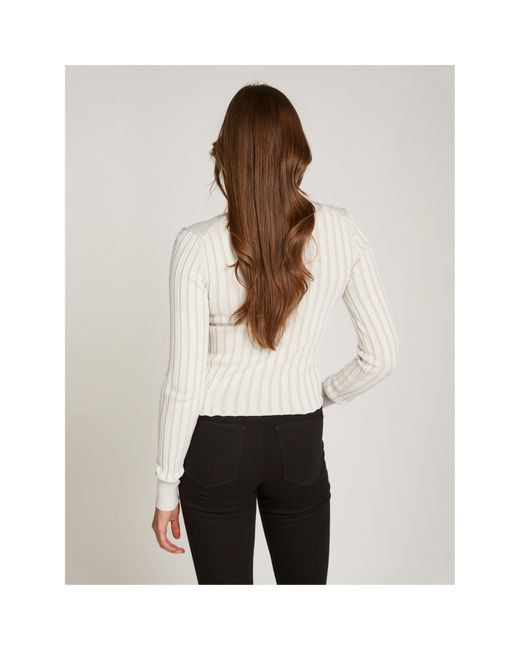 Calvin Klein Natural Ckj Rib Cardigan
