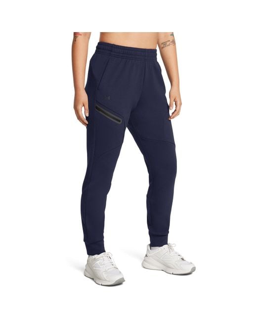 Under Armour Blue Unstoppable Closed Hem Fleece Jogger