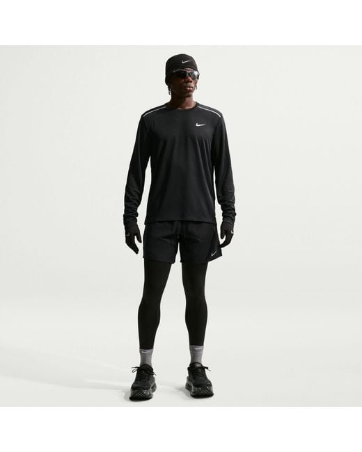 Nike Black Miler Ls Tee Sn64 for men