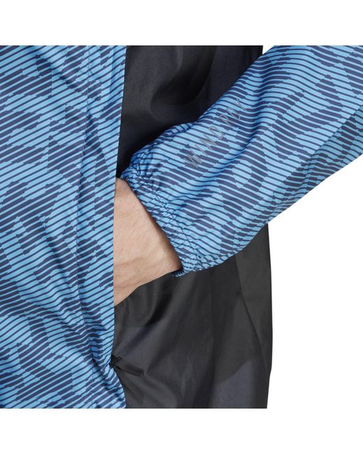Adidas Blue Trail Wind Wind-Resistant Performance Running Jacket for men