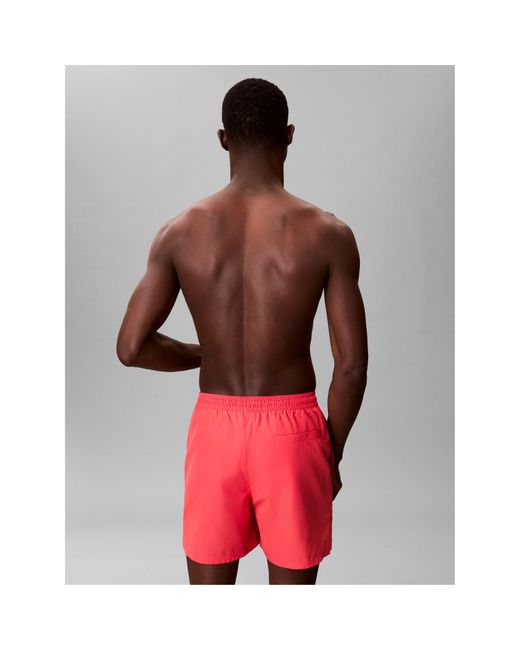 Calvin Klein Red Swim Shorts for men