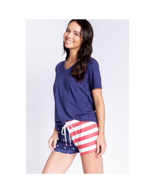 Pj Salvage Blue Rad & Short