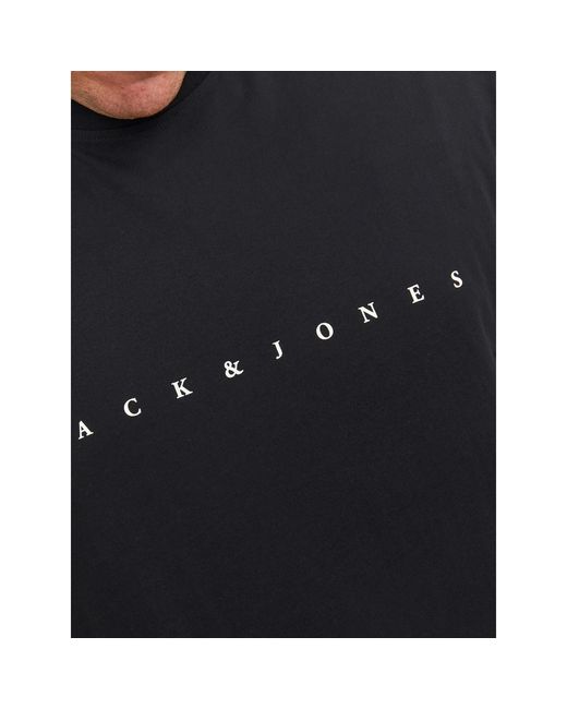 Jack & Jones Black Jack+ Star T-Shirt Plus Size for men