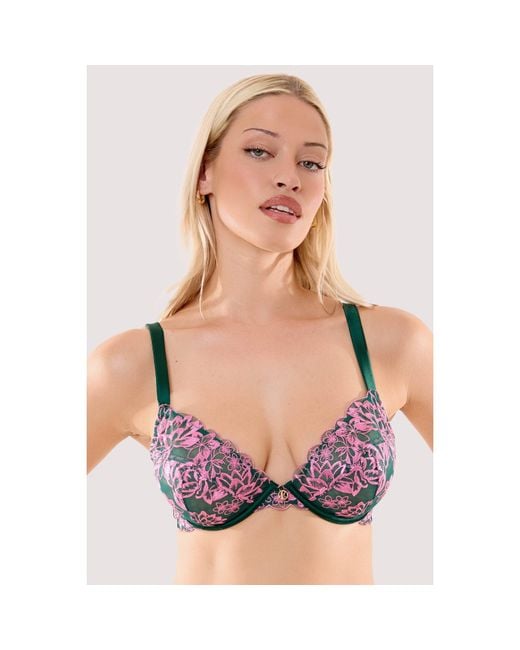 Playful Promises Brown Ada Blossom Plunge Bra