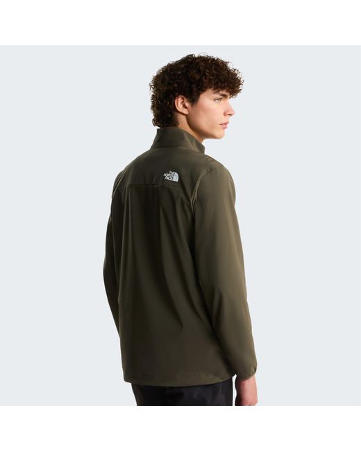 The North Face Green Nimble Wind-Resistant Water-Repellent Softshell Jacket for men