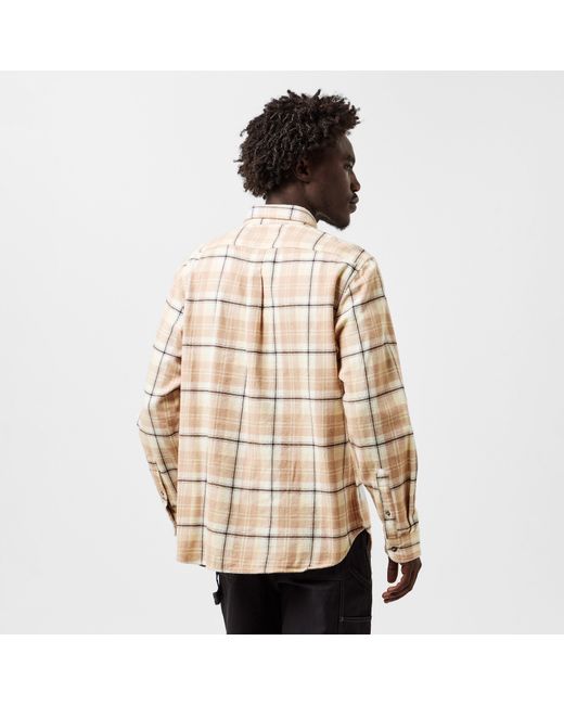 Timberland Natural Long-Sleeve Check Patterned Shirt for men