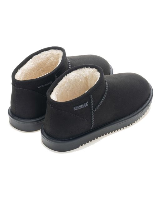 Regatta Black Risley Short Waterproof Faux Fur Lined Fla