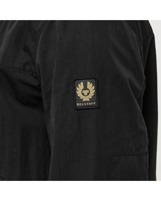 Belstaff Black Water-Resistant Lightweight Rain Anorak for men