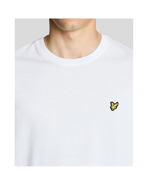 Lyle & Scott White Lyle & Scott Small Eagle T-Shirt for men