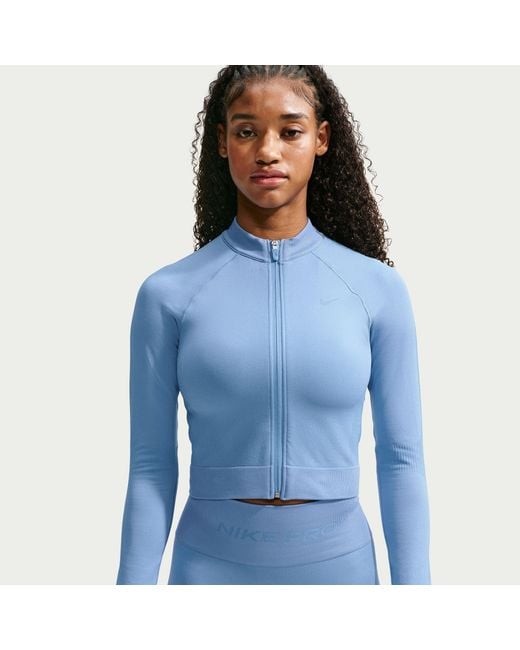 Nike Blue Pro S/Less Jkt