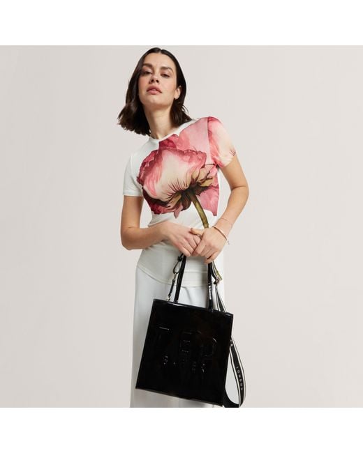 Ted Baker Black Webbing Small Icon Tote Bag