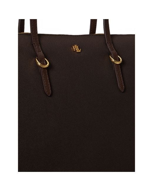 Ralph Lauren Black Medium Keaton Tote Bag