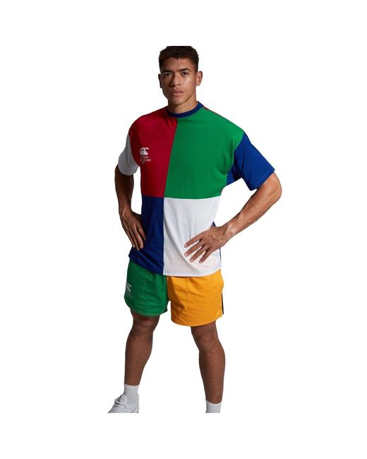 Canterbury Green Castore Harlequins Short Sleeve T-Shirt 2023 2024 for men
