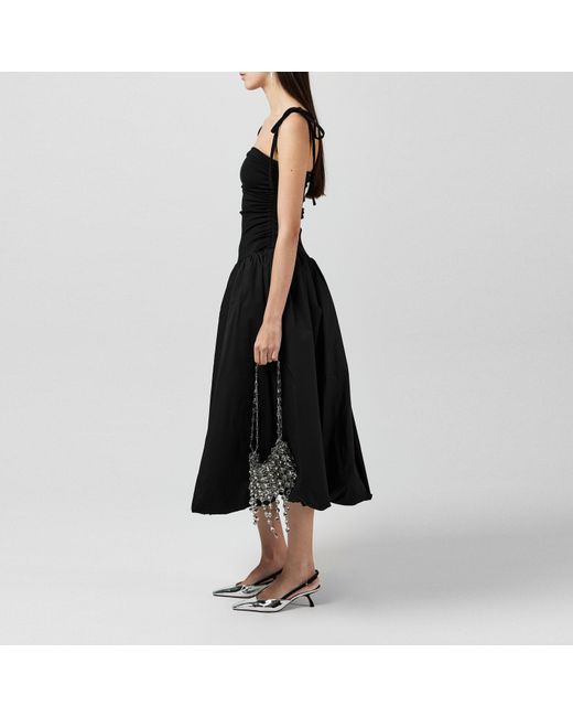 Amy Lynn Black Amy Lynn Alexa Shoulder Tie Ultra Mini Peplum Dress