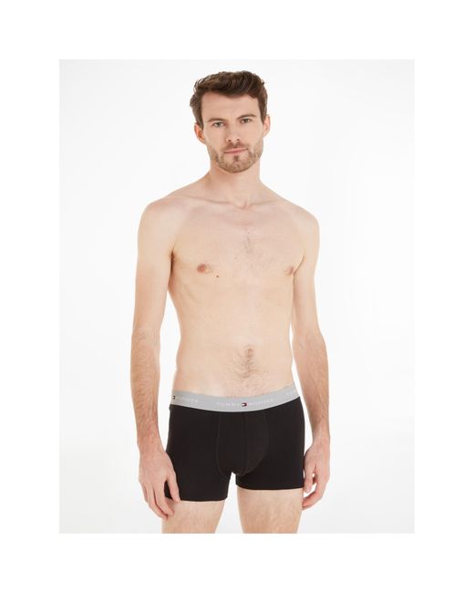 Tommy Hilfiger Black 3 Pack Signature Boxer Shorts for men