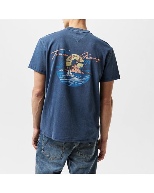 Tommy Hilfiger Blue Tjm Signature Sailing Short Sleeve T-Shirt for men