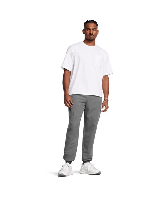 Under Armour Gray Unstoppable Closed Hem Woven Joggers for men