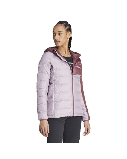 Adidas Purple Terrex Multi Light Down Jacket