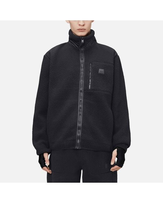 Rains Black Yermo Flc Jkt for men