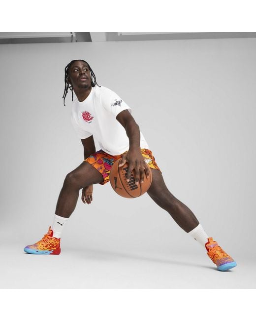 PUMA Orange Mb.04 Phoenix Basketball Trainers for men