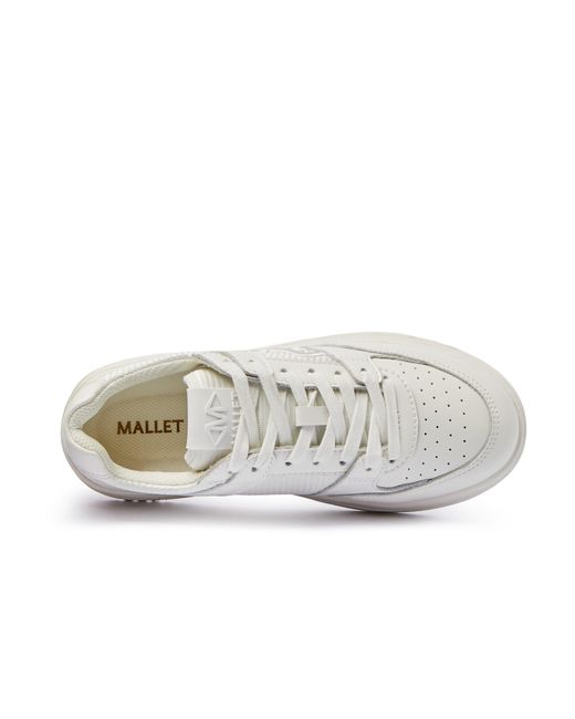 Mallet White Clayton Low-Top Trainers