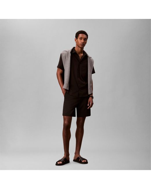 Calvin Klein Black Chino Shorts for men