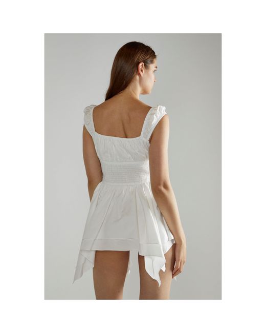 NARRATED Gray Skater Mini-Dress