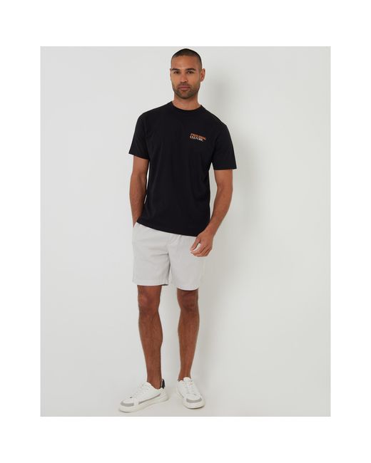 Threadbare Black Walt Regular Fit T-Shirt for men