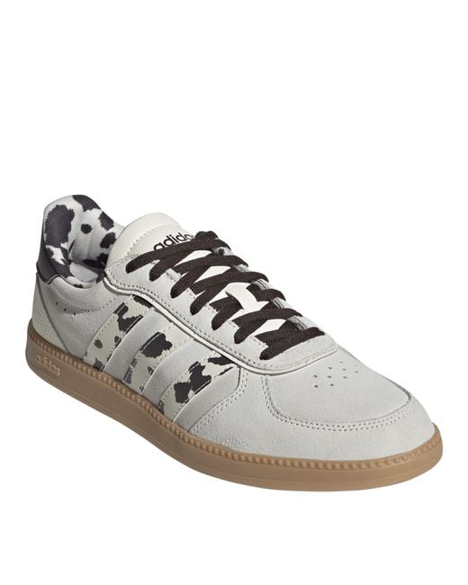 Adidas Gray Breaknet Sleek Suede Shoes