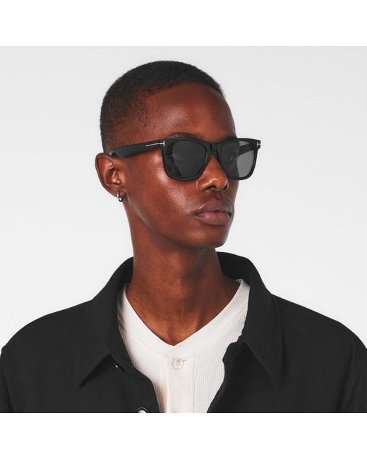 Tom Ford Gray Kevyn Square Sunglasses for men