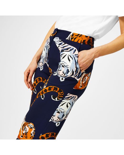 Biba Blue Wide Leg Trouser