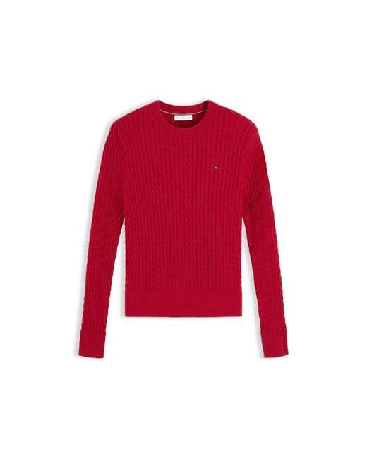 Tommy Hilfiger Red Tommy Cocbl Fne Knit Ld64